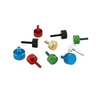 Vis moletées en aluminium coloré M3, M4, M5, M6 × 6/8/10/12/16/20(Gloden,10MM_M4 5PCS)