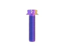 Vis moto M4 M5 x 6-80mm | 2 boulons en titane, bride intérieure, prune(Candy color,M5 x 75mm)