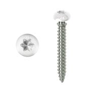 Mustad Vis de pose réglable dormant PVC 6 x 70 cm hexagonale entièrement fileté blanc 1 pièce