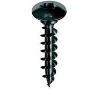 Vis penture Panelvit FC noir MUSTAD - Tête ronde large Collet rond