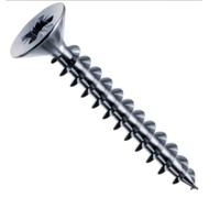 Mustad Vis Panelvit Tête cylindrique fraisée Pozidriv Filetage total Ø5x50mm Zingué blanc Boîte 200