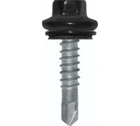 Vis P5 bardage CAPINOX 4 tête hexagonale 8mm CP 5,5x25mm RAL7016 100 pièces ETANCO 263107-236