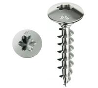 Mustad Vis de penture Panelvit® Chromiting® - acier - tête bombée Torx 6 x 60 mm - boîte de 100