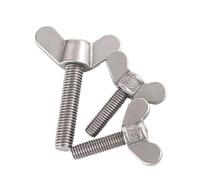 Vis papillon M4 M5 M6 M8 en acier inoxydable 304, boulons à pouce à tête d'aile, vis à main en corne de mouton, boulons soudés à grande oreille(M8x16mm 2pcs)
