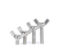 Vis papillon M6 M8 M10 M12 en acier inoxydable 304, vis à oreilles, vis à main à griffe, 6 mm, 8 mm, 30 mm, 40 mm, 50 mm(M6x40mm 5pcs)