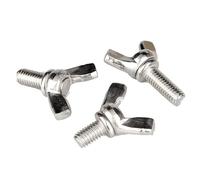 Vis papillon vis à oreilles M5-M10 201 vis à main en acier inoxydable avec griffe de boulon(M6x30mm (5pcs))