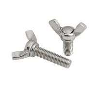 Vis papillon W vis à oreilles 304 acier inoxydable M3 M4 M5 10 pièces(8mm,M5 10pcs)