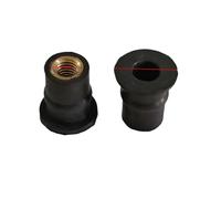 Vis Pare-brise Moto M4 M5 M6 Boulons Écrous Puits En Caoutchouc Boulon(M5 Straight Convex,10pcs)