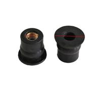 Vis Pare-brise Moto M4 M5 M6 Boulons Écrous Puits En Caoutchouc Boulon(M6 Straight Convex,10pcs)