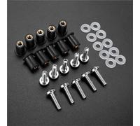 Vis Pare-brise Pour Z1000SX, Kit Boulons Carénage, Écrous En Caoutchouc, Pour Z125 /300/400 /650/750 /800/900/1000, 10 Pièces(Argent)