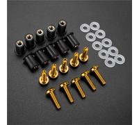 Vis Pare-brise Pour Z1000SX, Kit Boulons Carénage, Écrous En Caoutchouc, Pour Z125 /300/400 /650/750 /800/900/1000, 10 Pièces(Gold)