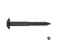 Vis penture 6x50 mm inviolables acier zingué noire par 100