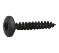 Vis penture - Viswood - Tête cylindrique bombée - TX - Acier zingué noir - 7 x 50 mm - Boîte de 100