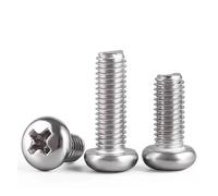 Vis Phillips à tête cylindrique encastrée en acier inoxydable, boulon de Machine entièrement fileté 2#-8# UNC GB818 SUS304(1/8,6-32 UNC(20Pcs))