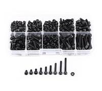 Vis Plate M3X20,Vis M3,M3 X 25 Nylon,Vis Metaux 3X20,M3 Bout Set M3 X 25 280Pcsbox M3 Head Hex Socket Boulon Vis Écrou Métrique Hine Fixation Assortiment Ensemble