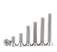 Vis Plates croisées M1.6 M2 M2.5 M3 M4 M5 M6 Mini Micro Petite vis en Acier Inoxydable 304 tête fraisée mécanique Blot(40mm,M2.5 x 50pcs)