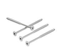Vis pour cloisons sèches, Vis à tête plate fraisée for cloisons sèches en bois, autotaraudeuses, acier inoxydable filetage complet M4 PH(20mm 50pcs)