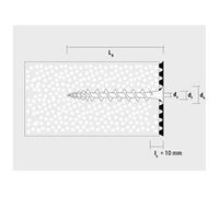 Vis pour isolants avec tête trompette IPS 80T - Boite de 1500 - CELO - GGR80IPST