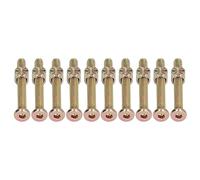 Vis pour Lit de Bébé, 10 Ensembles M6 Vis pour Lit de Bébé en Acier Inoxydable Galvanisé Vis à Tête Hexagonale à Six Pans Creux Plaqué Zinc Quincaillerie Hexagonale Intérieure,(M6*60mm)