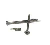 Vis pour panneaux agglomérés pointe de perçage en acier inoxydable, embout Bit 5x70 mm - 500 pièces de vis à tête fraisée Torx A2