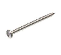 Vis pour panneaux d'aggloméré SECCARO, tête ronde 6 x 80 mm, acier inoxydable V2A VA A2, vis à bois avec filetage complet, Phillips/PZ, 75 pièces