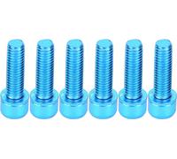 Vis pour porte-bidon - 6 pièces M5x25mm ,Construction robuste en acier bleu - Idéal pour la fixation de porte-bidon sur le vélo