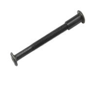 Vis pour rivets en cuir, Vis à tête hexagonale plaquées noires M4 M5 M6 M8, plusieurs tailles, lot de 5(M6x50 with nut)