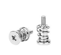 Vis pour ventilateurs PC, vis pour radiateurs, Lot de 10 vis à ressort M2 M2,5 M3 for ventilateur PC, carte graphique, carte mère, argent(M2.5 x 7.5)