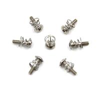 Vis pour ventilateurs PC, vis pour radiateurs, Silver M2.5x12.7mm Cross Screw With Washer Spring For PC Fan And GPU Radiator Pack Of 30