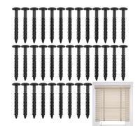 Vis Pour Volets Avec Capsules,Pointes Pour Volets Noir 7,6 cm | Fixations Pour Persiennes Extérieures Pour Maison Placard Utilisateurs Professionnels Et Domestiques