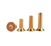 Vis Premium M2 M2.5 M3 M4 M5 M6 M8 en laiton massif, douille hexagonale plate, vis à tête fraisée s 6mm M4 10 pièces(40mm,M6 5pcs)