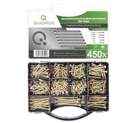 Vis - QUADRIOS - 2109SA045 - Assortiment de 450 pièces - Pour artisans et ateliers - Panneaux de particules