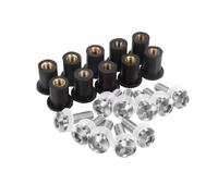 Vis Rechange Moto Compatible Avec Ducati Pour 748 916 996 998 749 999 848 1098 1198 10 PCS Pare-brise Moto Pour M5 Déflecteurs Vent Kits Boulons(Silver)