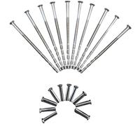 Vis reliure M4 recoupable 60-90mm avec douille M4x22 satin nickelé sachet de 10 - HERACLES - ACC-VR-6090NK