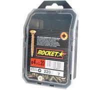 Rocket – Vis à tête fraisée Pozi 4x20 mm – Lot de 220