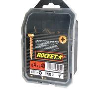 Vis Rocket à tête fraisée Pozi - 4x40 mm