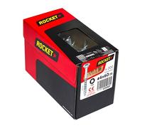Vis Rocket tête fraisée étoile VYNEX Acier zingué 6x60/35 - Boite de 200 - 351400025069 Zingué G