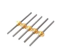 Vis sans fin à tige filetée, Filetage de vis trapézoïdale T8, 8mm, imprimante 3D, écrou en laiton et acier inoxydable, 2 pièces, plusieurs tailles(Pitch 2mm Lead 4mm,400mm)