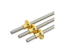 Vis sans fin à tige filetée, Vis mère for imprimante 3D, en acier inoxydable 304, écrou de broche trapézoïdal T12, plusieurs tailles(Lead 0.3cm,550mm)