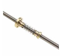 Vis sans fin à tige filetée, Vis trapézoïdale T8, pas de 8mm, 2mm, plomb 10mm, 304SS, 100-650mm, SpringNut3D, imprimante, axe Z(100mm)