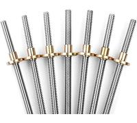 Vis sans fin, Pièces d'imprimante 3D vis T8 100mm 150mm 250mm 300mm 330mm 350mm diamètre 8mm trapézoïdale pièces de à écrou en cuivre, 1 pièce