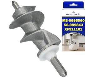 Vis Sans Fin pour Hachoir a Viande Electrique avec le Code Original XF911101 SS-989843 MS-0695960 pour Moulinex HV2 HV3 HV4 HV6 HV8 Odacio Adventio pour Tefal - Garantie de 10 Ans - MONTERAL