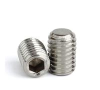 Vis sans tête à pointe conique, vis bombée, ensemble de Allen hexagonale en acier inoxydable, filetage métrique, kit for boutons porte(M5 x 40mm)