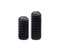 Vis sans tête à pointe conique， Vis sans tête à six pans creux en acier noir 12.9, filetage fin, 2/5/10/25/50 pièces, M3 M4 M5 M6 M7 M8 M10 M12(10pcs M10x1x10)