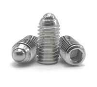 Vis sans tête à six pans creux, 2/10 x M3 M4 M5 M6 M8 - M12, acier inoxydable 304, acier au carbone noir, grade 12.9, ressort à bille(304 stainless steel,30MM_M8 5PCS)