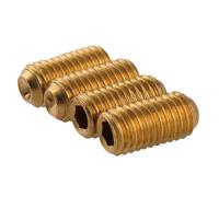 Vis Sans Tête En Laiton M6 X 1.0 6mm, Pointe De Tasse, Douille Hexagonale, Réglage, Boulons DIN 916, 5 À 50 Pièces(M6X6mm-50pcs)