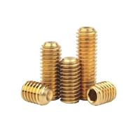 Vis sans tête hexagonales creuses en laiton avec embout concave DIN916 M2 M2.5 M3 M4 M5 M6 M8 M10 M12, longueur 2 à 40 mm, lot de 1 à 50 pièces(M8x16mm-5pcs)