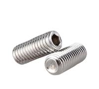 Vis sans tête M2 M2.5 M3 M4 M5 M6 M8 304 en acier inoxydable à six pans creux à tête bombée Kit de bricolage Poignées de porte Boulon(14mm,M5 x 30Pieces)