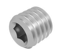 Vis sans tête SECCARO à pointe conique M6 x 6 mm, acier inoxydable V2A VA A2, DIN 913 / ISO 4026, six pans creux, 20 pièces