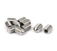 sourcing map Vis Pointeau Conique pour Poignée de Porte Vis Sans Tête Hexagonale M10x16mm filetage mâle 10pcs
